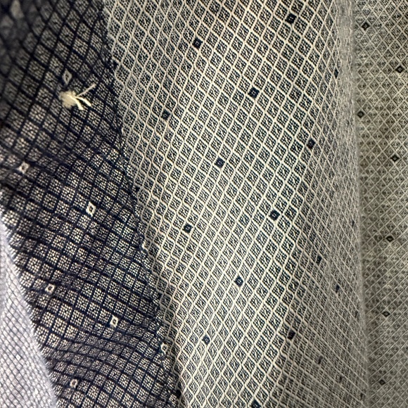 Marc Anthony Slim Fit Stretch Button-Up Shirt XL – Blue Micro-Pattern - Picture 5 of 14